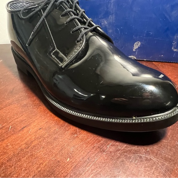 NWB Bates Men Patent leather Dress Cadet formalwear size 9.5E wide width - Picture 6 of 13